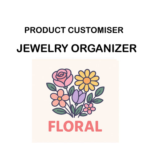 FLORAL PRINT JEWELRY ORGANIZER CUSTOMISER
