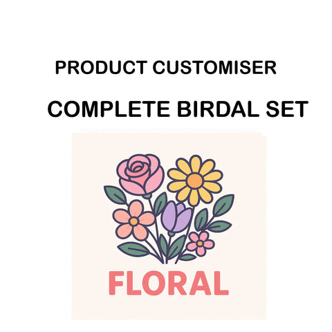 FLORAL PRINT COMPLETE BIRDAL SET CUSTOMISER