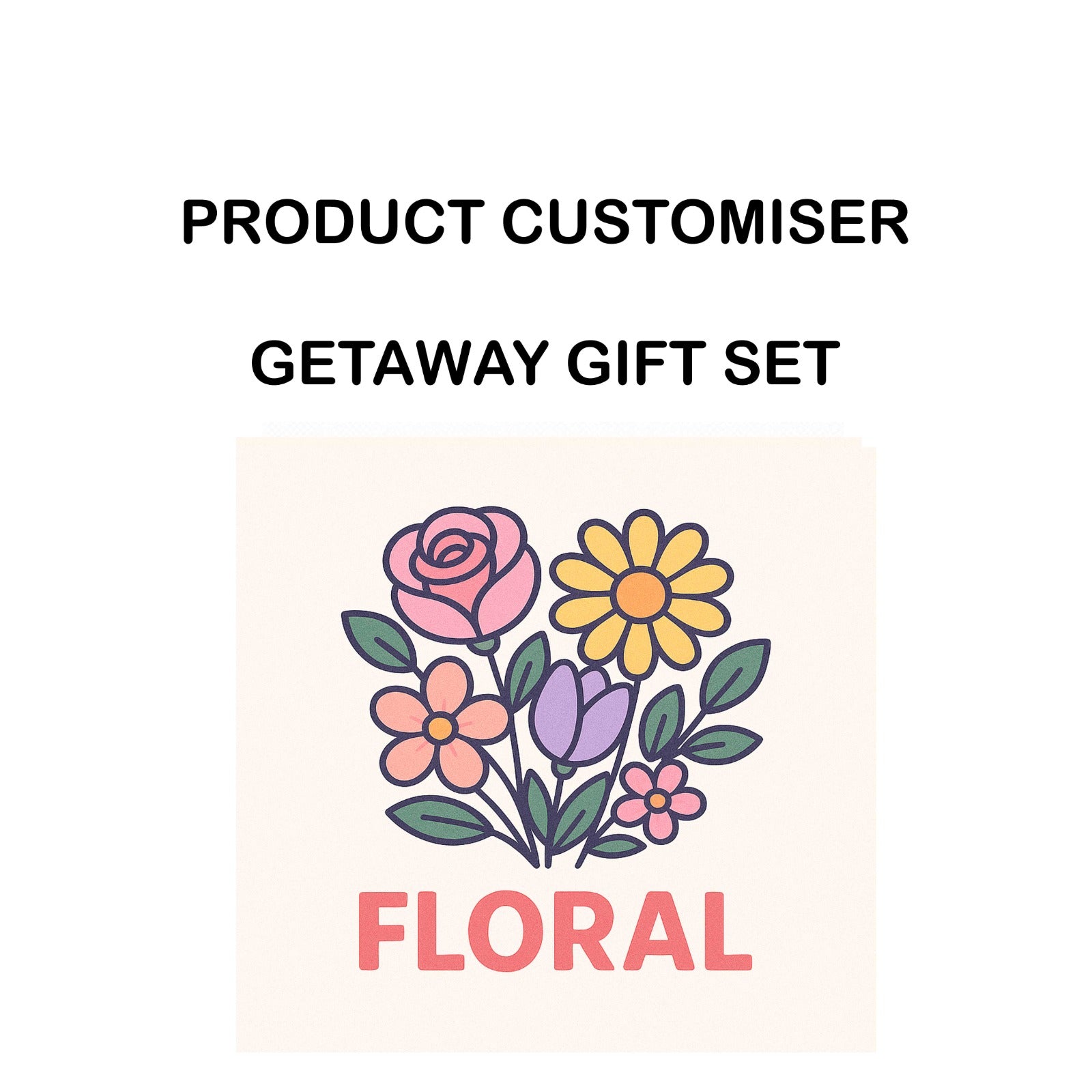 FLORAL PRINT GETAWAY GIFT SET CUSTOMISER