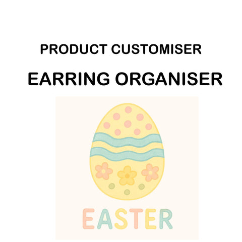 EASTER PRINT EARRING ORGANIZER CUSTOMISER
