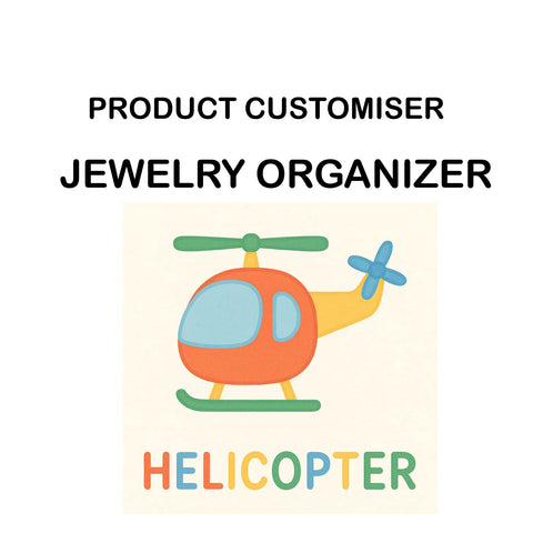 HELICOPTER PRINT JEWELRY ORGANIZER CUSTOMISER