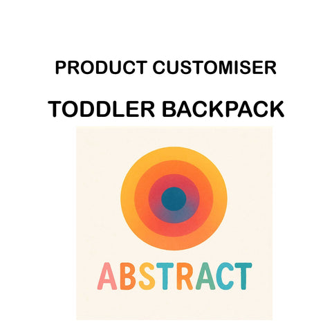 ABSTRACT PRINT TODDLER BACKPACK CUSTOMISER