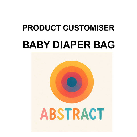 ABSTRACT PRINT BABY DIAPER BAG  Customiser