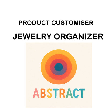 ABSTRACT PRINT JEWELRY ORGANIZER CUSTOMISER