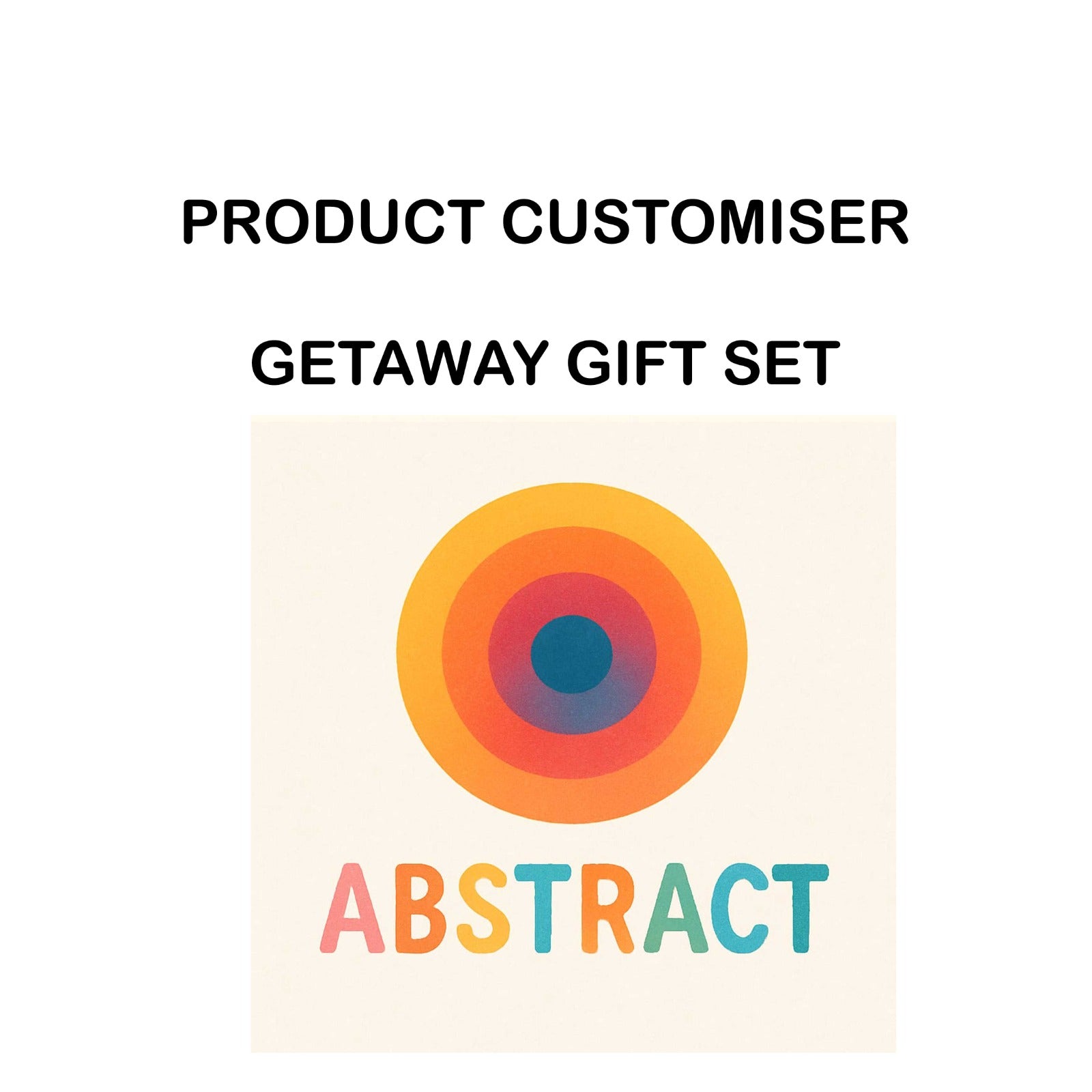 ABSTRACT PRINT GETAWAY GIFT SET CUSTOMISER