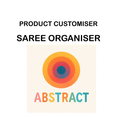 ABSTRACT PRINT GRAND SAREE 0RGANIZER CUSTOMISER