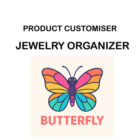 BUTTERFLY PRINT JEWELRY ORGANIZER CUSTOMISER