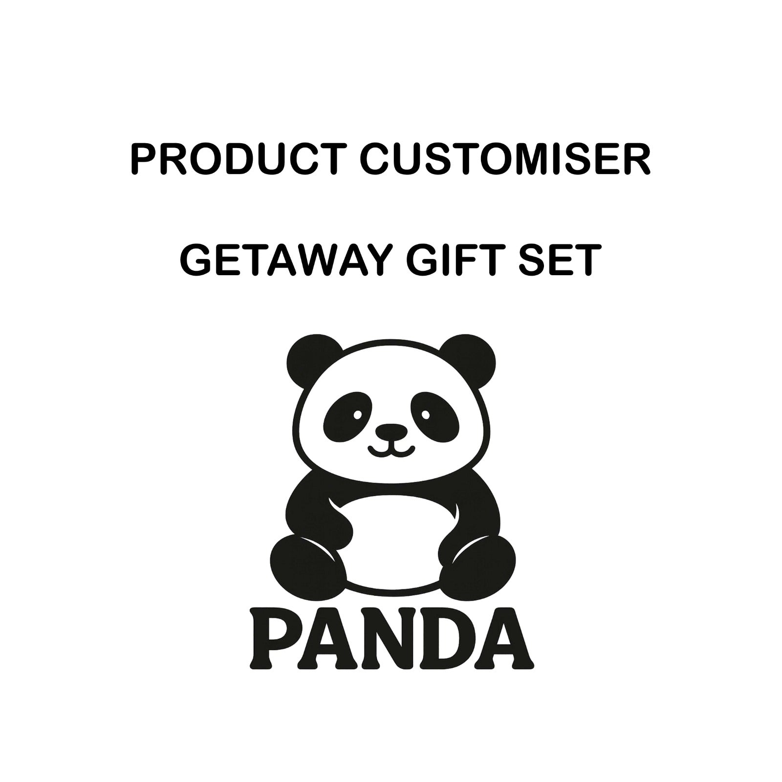 PANDA PRINT GETAWAY GIFT SET CUSTOMISER