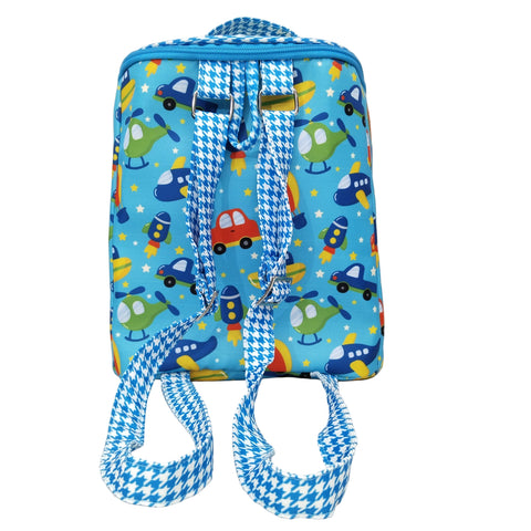 BLUE SKY TRAFFIC PRINT MINI EXPLORER BACKPACK