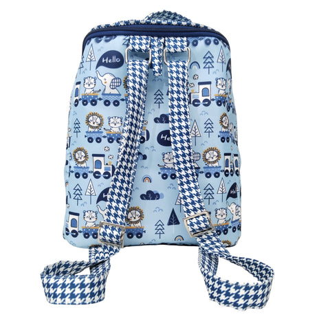 BLUE SAFARI EXPRESS PRINT MINI EXPLORER BACKPACK