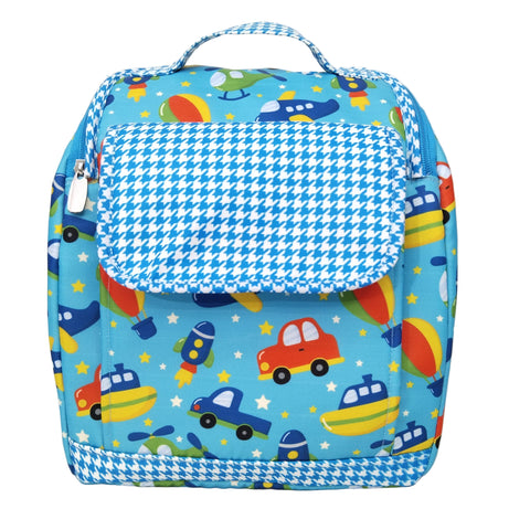 BLUE SKY TRAFFIC PRINT MINI EXPLORER BACKPACK