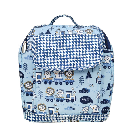 BLUE SAFARI EXPRESS PRINT MINI EXPLORER BACKPACK