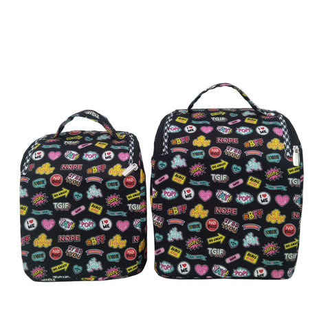 VIBE PATCH PRINT SMART TIFFIN BAG