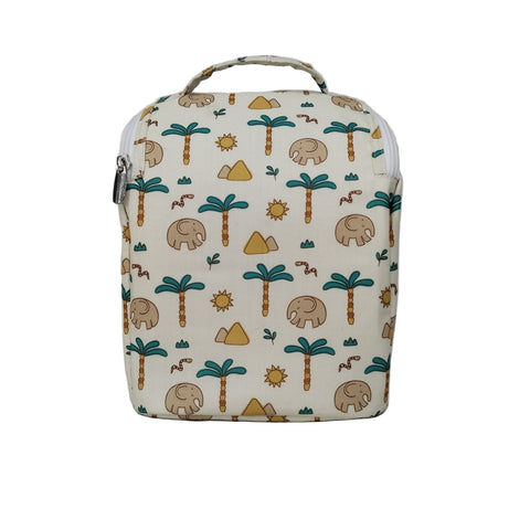 DESERT ELEPHANT PRINT SMART TIFFIN BAG