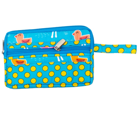 PLAYFUL BIRDS PRINT ESSENTIAL TRAVEL COMPACT ORGANIZER