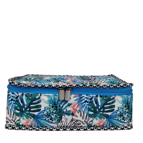 TROPICAL TEAL JAM PRINT JEWELRY ORGANIZER