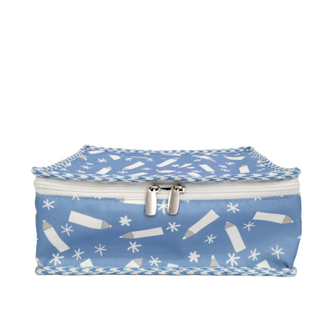 PENCIL FLAKES PRINT MULTIPURPOSE JEWELRY ORGANIZER SET