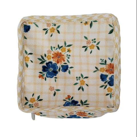 BLUEBELL BUTTERSCOTCH CHECKS PRINT BINDI ORGANIZER