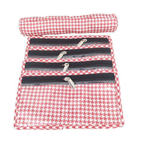 SANTA HAT PARADE PRINT MULTIPURPOSE JEWELRY ORGANIZER SET