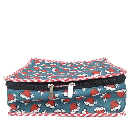 SANTA HAT PARADE PRINT MULTIPURPOSE JEWELRY ORGANIZER SET