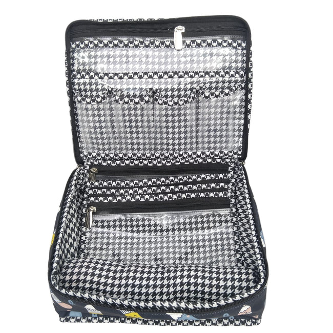 ABC DOODLE PRINT MULTIPURPOSE JEWELRY ORGANIZER SET