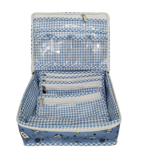 SPACE BUDDIES PRINT MULTIPURPOSE JEWELRY ORGANIZER SET