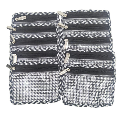 ABC DOODLE PRINT LUXE 10-POUCH EARRING ORGANIZER