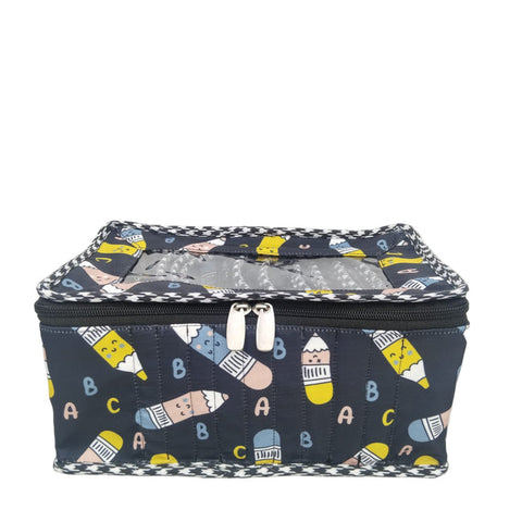 ABC DOODLE PRINT LUXE 10-POUCH EARRING ORGANIZER