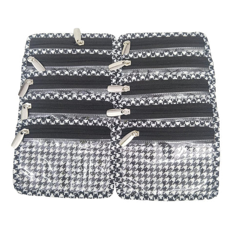 SPACE BUDDIES PRINT LUXE 10-POUCH EARRING ORGANIZER