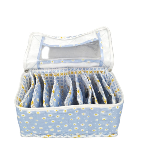 PANDA PRINT LUXE 10-POUCH EARRING ORGANIZER CUSTOMISER