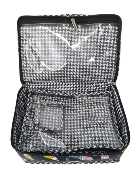 ABC DOODLE PRINT NECKLACE ORGANIZER