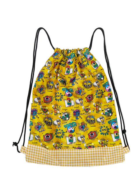 SUMMER VIBES PRINT DRAWSTRING BACKPACK
