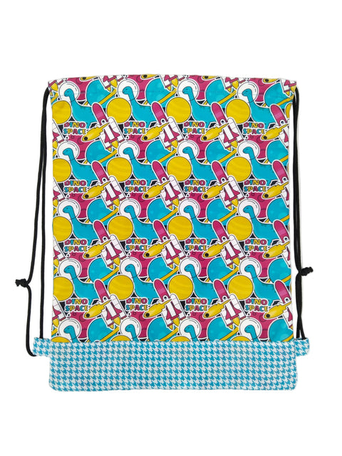 ASTROSAURS PRINT DRAWSTRING BACKPACK