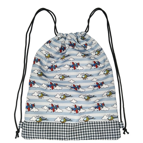 CLOUD CRUISERS PRINT DRAWSTRING BACKPACK