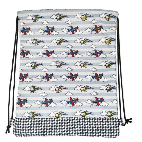 CLOUD CRUISERS PRINT DRAWSTRING BACKPACK