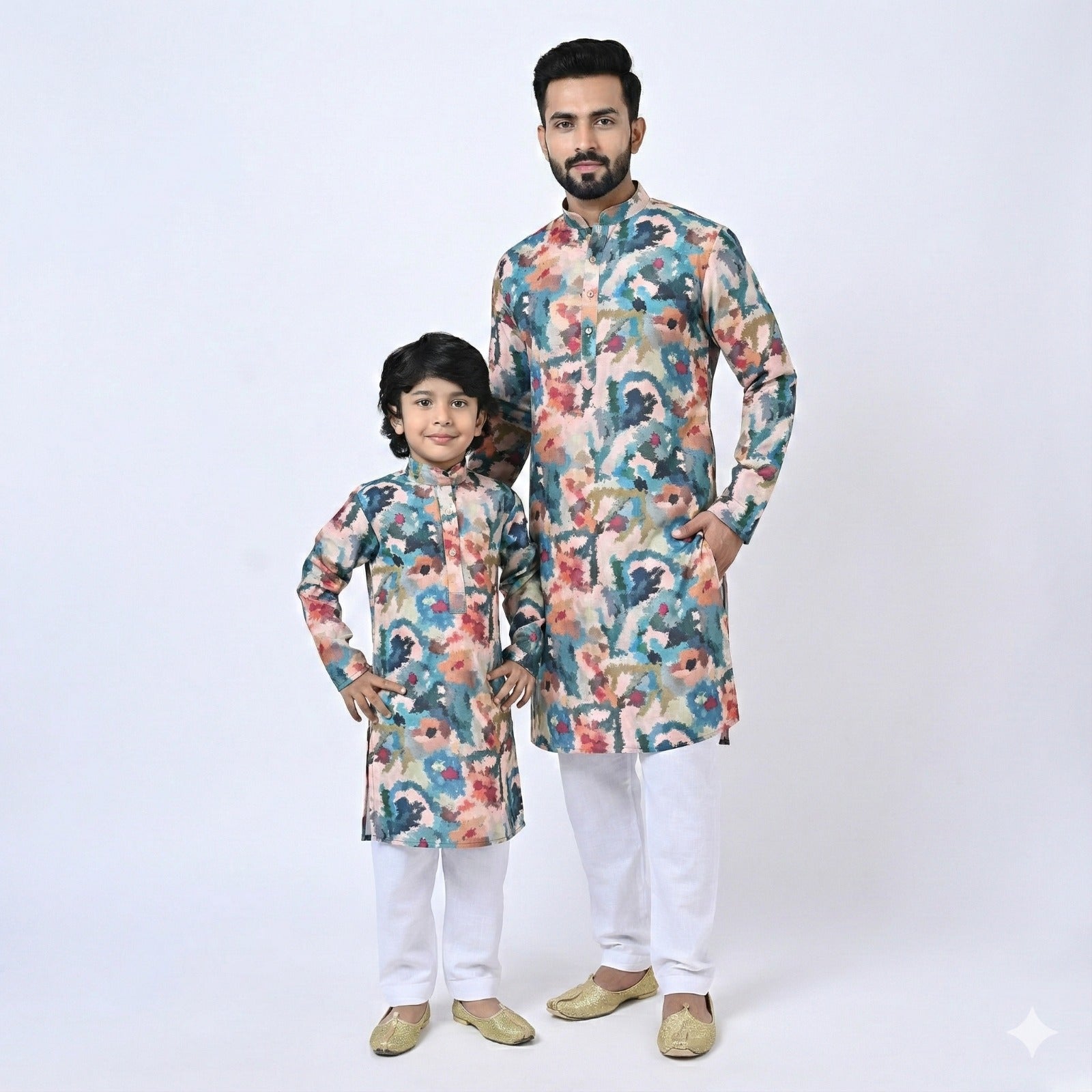 ABSTRACT MULTI COLOUR KURTA