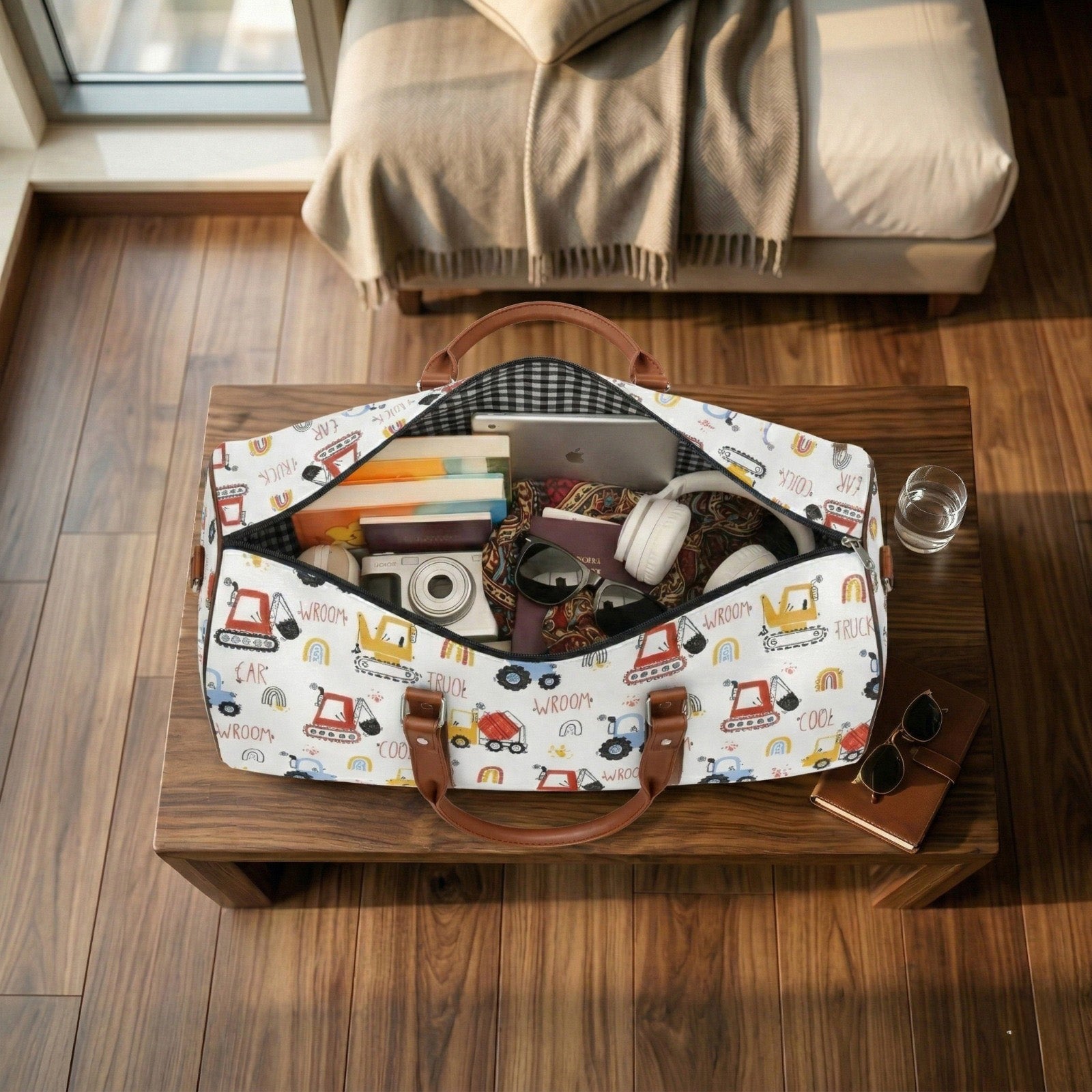 RIDE & ROLL PRINT DUFFLE BAG