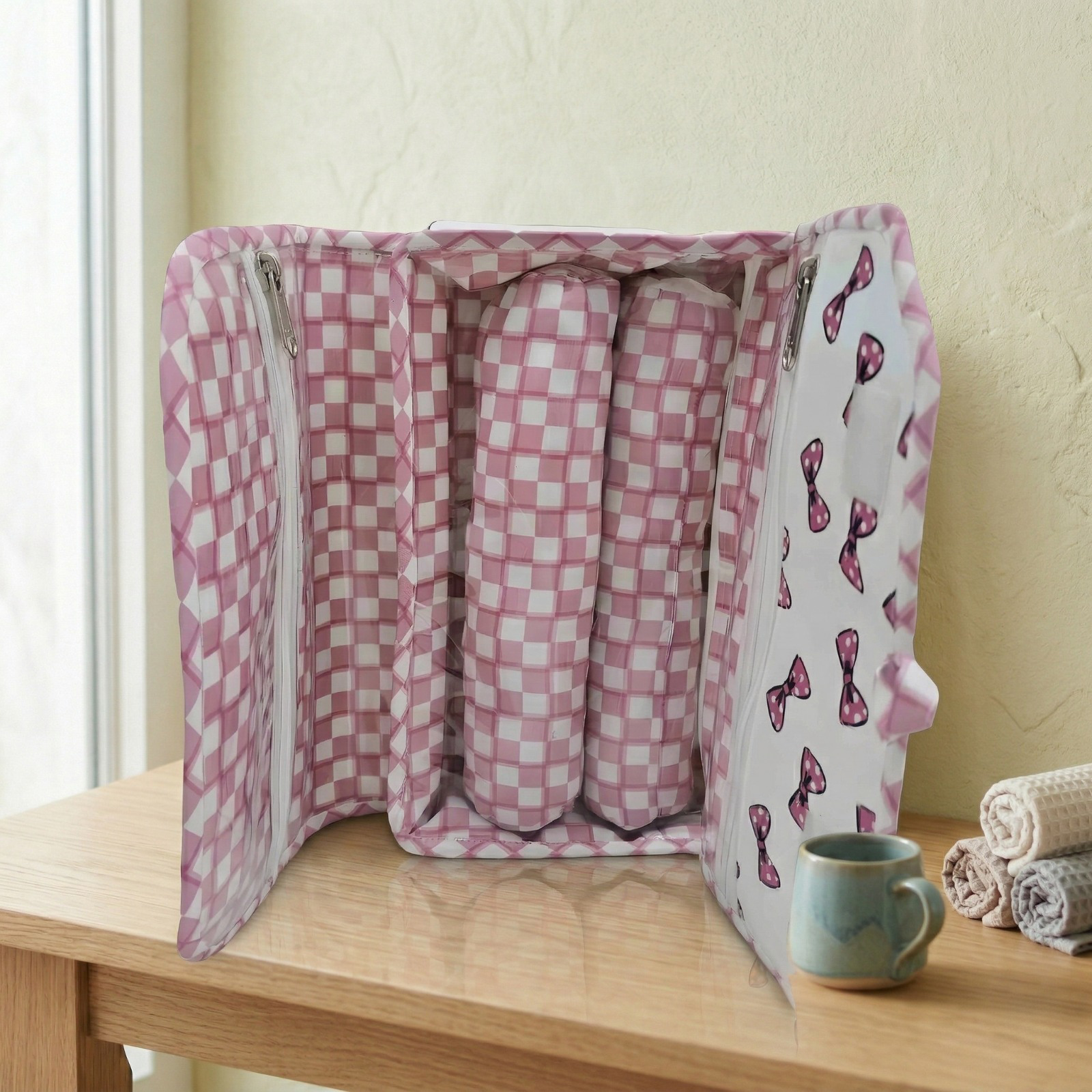 Classy Bow Print Big Bangle Organizer