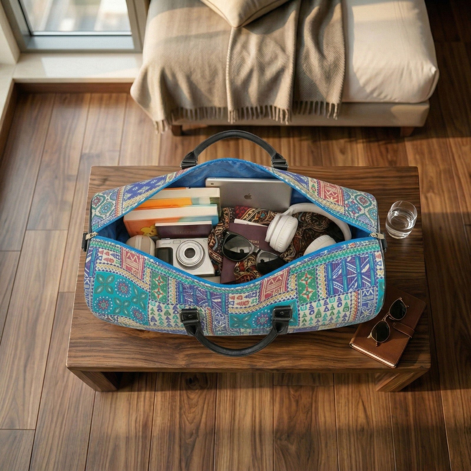 AZTEC RADIANCE PRINT DUFFLE BAG