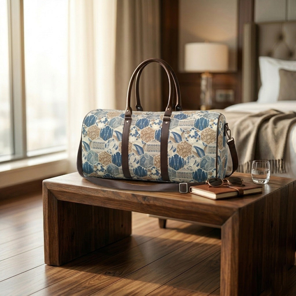 AZURE GROVE PRINT DUFFLE BAG