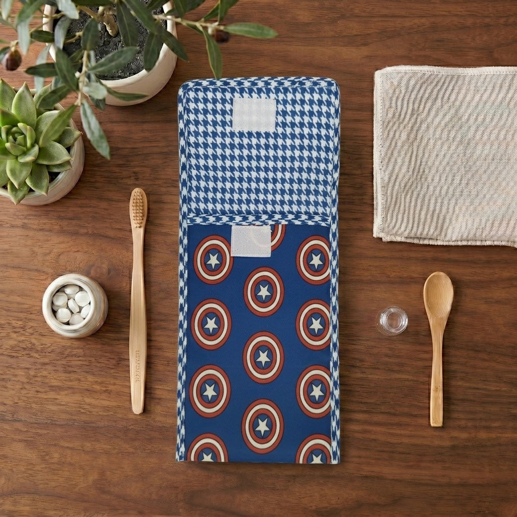 SUPER SHIELD PRINT TRAVEL DENTAL KIT
