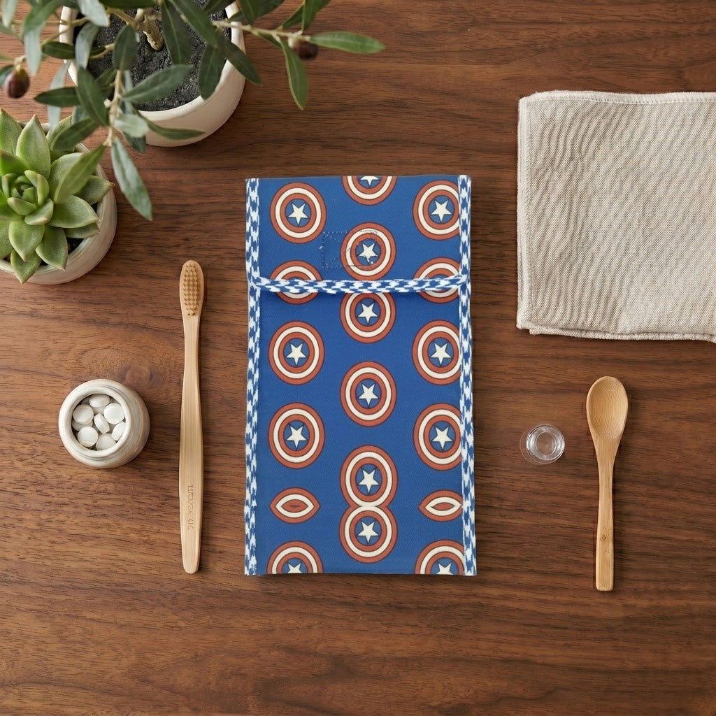 SUPER SHIELD PRINT TRAVEL DENTAL KIT