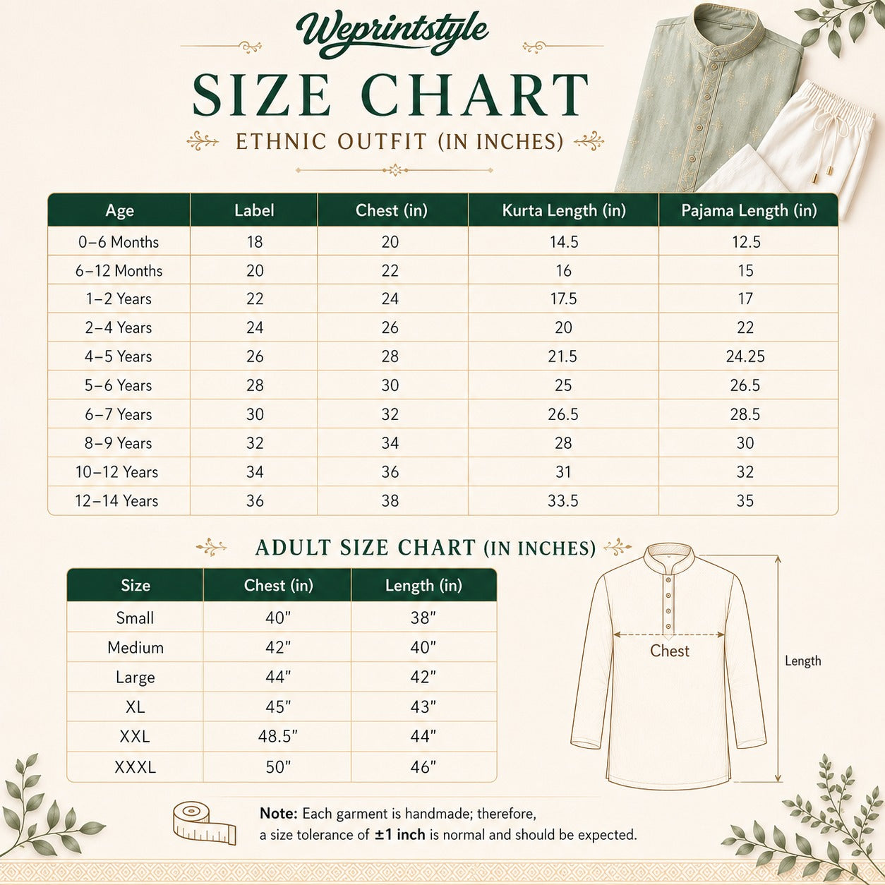 Mini Indian Personalized Kurta for Kids