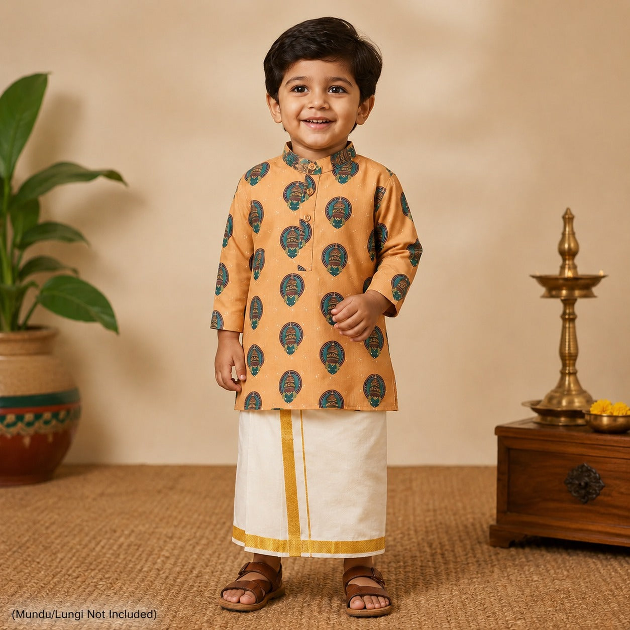 Golden Temple Personalized Kurta for Kids