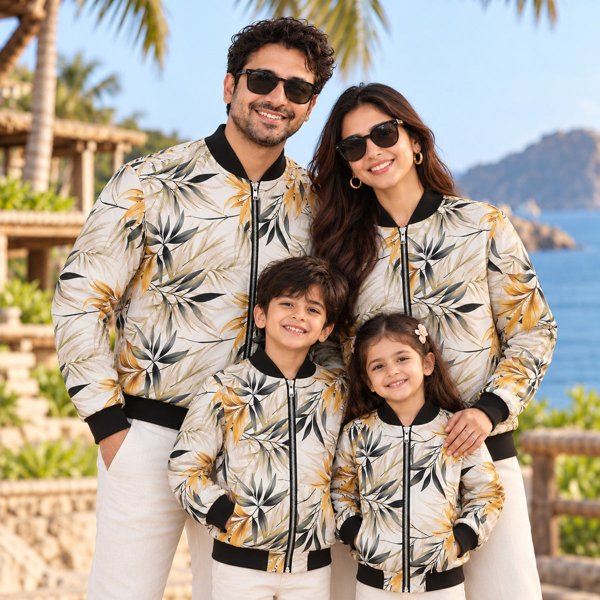 LIGHT COLOUR TROPICAL PRINTED Bomber Jackets