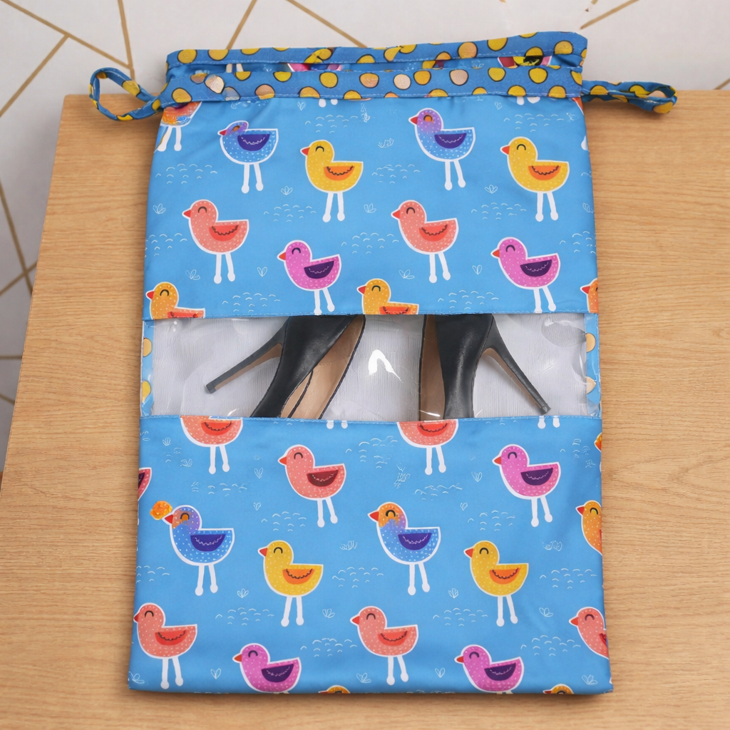 PLAYFUL BIRDS PRINT Heels & Sandals Cover