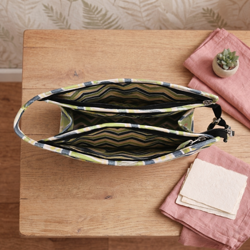 SPACE INVADERS PRINT TrioZip Toiletry Bag