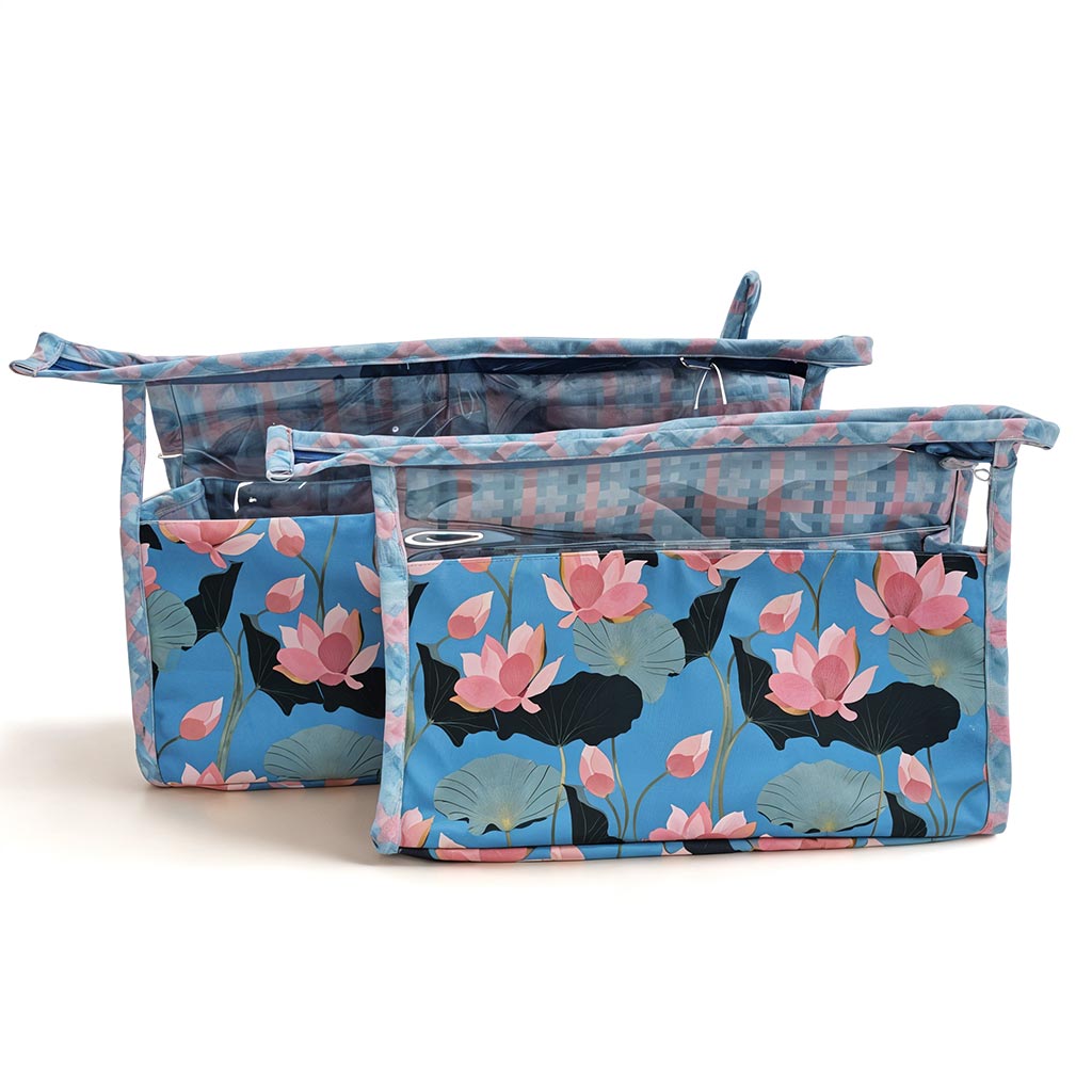 PADMA PICHWAI PRINT TRAVEL MAKEUP POUCH SET