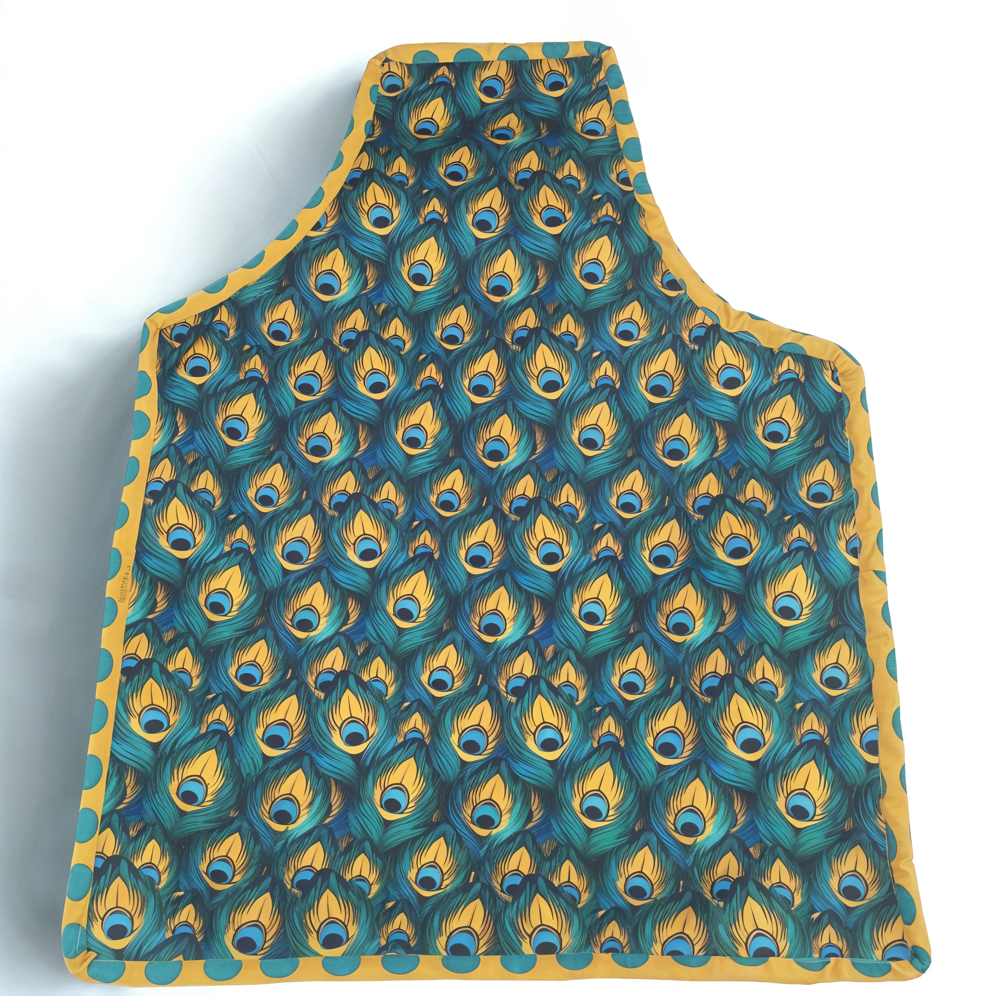 PEACOCK GLORY PRINT BLOUSE COVER