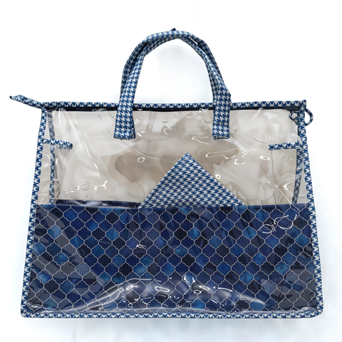 INDIGO MOSAIC PRINT Swimming Bag